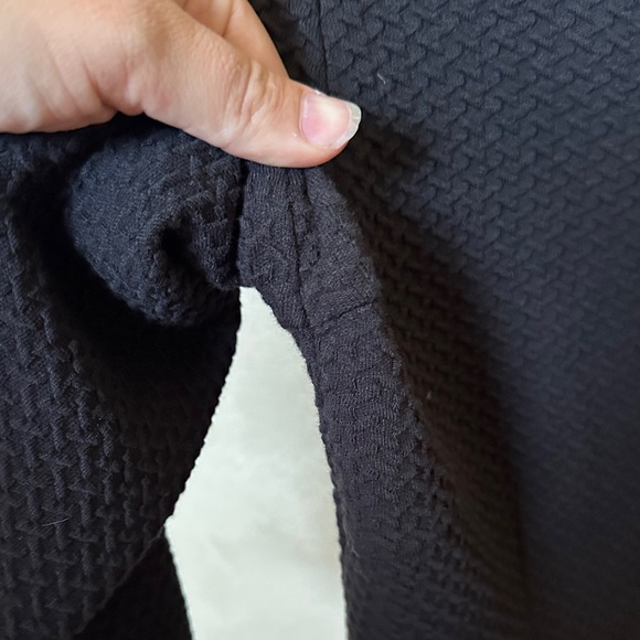 EUC Ganni Black Textured Zip Peplum Blouse sz medium - Picture 6 of 8